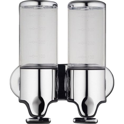 Automatischer Seifenspender aus Edelstahl, transparentes Design, multifunktional und ergonomisch, Spender für Handdesinfektionsmittel und Shampoo/Duschgel - AquaForge (1/5)