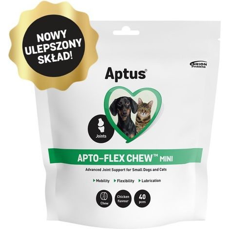 Supports articulaires à mâcher APTUS APTO-FLEX Mini pour chiens et chats, 40 unités