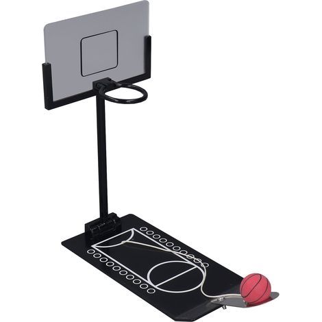 Tischbasketballspiel aus Aluminiumlegierung, beschwerter, rutschfester schwarzer Sockel, faltbares Basketballspielzeug für Kinder (1/5)