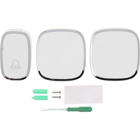 Sonnette de porte intelligente Poids léger Sonnette de porte sans fil 36 sonneries Musique Sonnette de porte pour la maison. l'école et le bureau 110-240V (1/5)