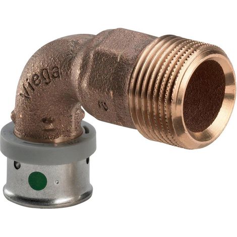 Viega Raccord coudé en laiton 25 x 3/4 pouces