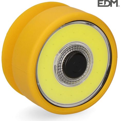 Torcia led cob da 2w con magnete e ventosa, batterie 3xaaa incluse EDM Colori assortiti