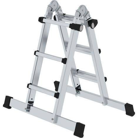 MUNK Teleskopleiter mit Traverse 4x3 Sprossen (1/5)