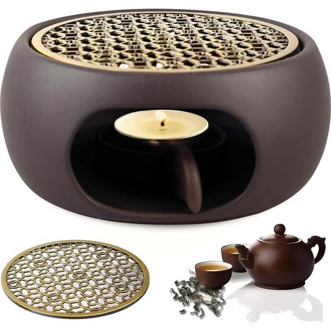 Teapot Warmer, Teapot Warmer, Teapot Warmer, Tea Warmer, Candle Base Warmer for Porcelain Teapots for Heating Tea and Coffee (1/5)
