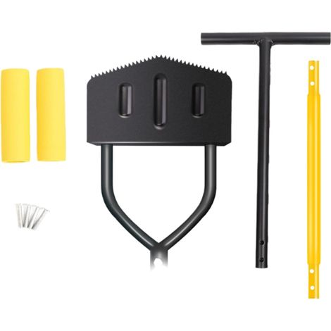 Outil de bordure pour l'aménagement paysager, Manuel de la pelouse - Outil de bordure à dents de scie pour l'aménagement paysager,Scraper en acier manipulé ergonomique, gadget de nettoyage d'polyvalen (1/5)