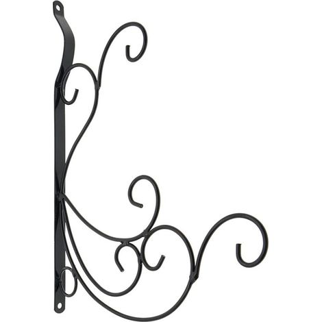Filiyano-Crochet mural décoratif en métal pour intérieur et extérieur, idéal pour suspendre plantes, paniers de fleurs, pots et mangeoires à oiseaux. (1/5)