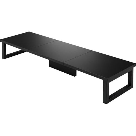 Levede Computer Monitor Stand Riser Office Dual Screen Shelf Desktop Organiser (1/5)