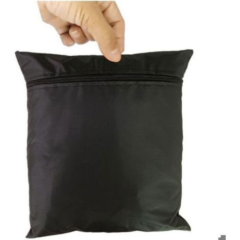 Bache Piscine - Ronde 366 cm - Protection Poussière Feuilles - Matériau Renforcé 220 g/m² - Noir - 1 Pièce (1/4)