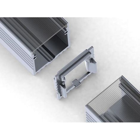 Connecteur Lineaire - Pour Profil Aluminium - Pour Ruban Led - Argent - 35,2 X 33,9 X 11,52 Mm - 14 G