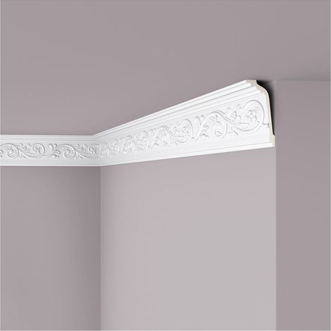 Cornisa NMC Z11 ARSTYL Noel Marquet Moldura decorativa Perfil de estuco diseño atemporal clásico blanco 2 m (1/3)