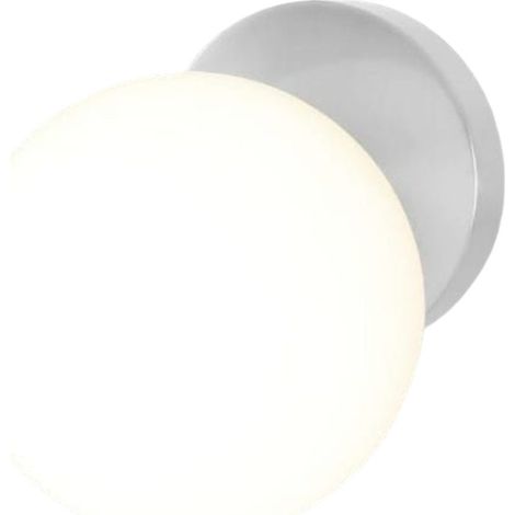 TRADE SHOP - Applique Lampada Da Parete Con Sfera Attacco E27 15cm Design Moderno Semplice 10557 - (1/3)