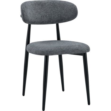 Dimo Sedia Alma in Poliestere con Gambe in Metallo Nere – Sedia Design Moderna e Resistente (1/4)
