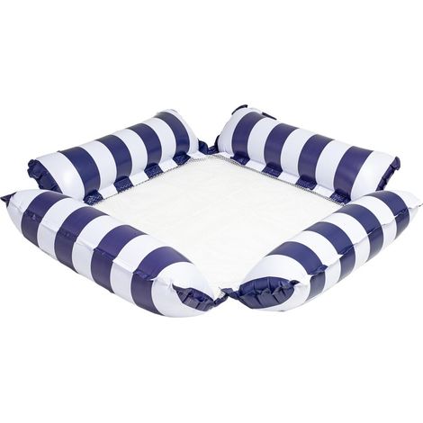 Airbed wasserhängematte avec le Réseau pour les Adultes + Pompe bleu foncé