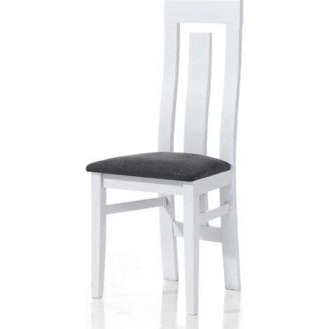 Pack 4 sillas Jero en madera de haya color blanco. 106 cm(alto), 41 cm(ancho), 44 cm(fondo) (1/3)
