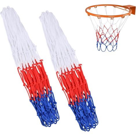 Multicoloured Heavy Duty Outdoor Basketball Net with 12 Loops, Basketball Net for Indoor and Outdoor Use, 3.5 mm (1/5)
