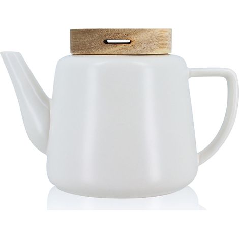 Théière en porcelaine avec couvercle en bois 680ml, ENZO (1/5)