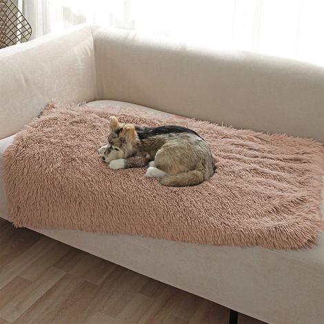 Couverture Pour Chien - Plush Doux Chaud Hiver - Pour Canapé Lit Sol Voiture Panier - 200 g - Kaki (1/5)