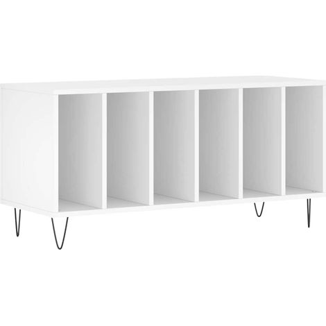 Maison Exclusive - Mobile Porta DiscBianco 100x38x48 cm in Legno Multistrato (1/5)