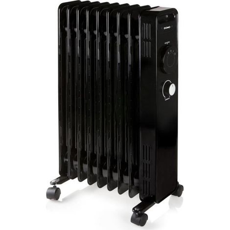 Radiador de baño de aceite DOMO DO7327R 2000 W negro 9 elementos 3 niveles (1/5)