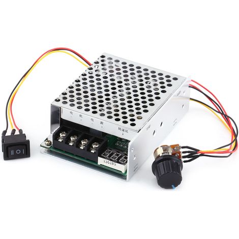 10V-55V 40A Gleichstrommotor-Drehzahlregler mit Drehrichtungsumkehrschalter und Digitalanzeige (1/5)