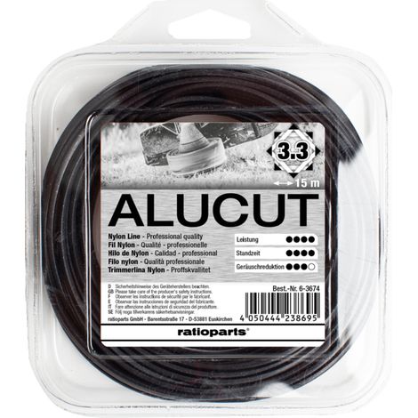 TRIMMERLINIE 3,3MM RIF 1513674 KOMPATIBEL ALUCUT (1/2)
