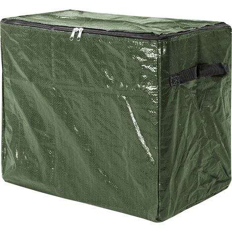Borsa per decorazioni natalizie in PE con manici e cerniera 46x25x38 natale STI