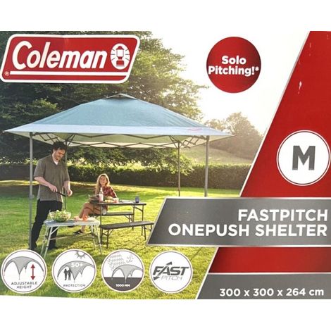 Coleman FastPitch OnePush Shelter M Pavillon 3,00m x 3,00m weiß/grün"-"183614607