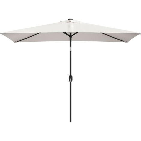 Parasol, Parasol pour Balcon Jardin Plage Terrasse, 200 x 300 cm Blanc sable Rectangulaire OIB7757E (1/5)