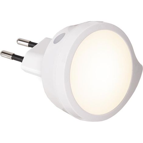 Star Trading Veilleuse LED Functional, Pour la prise de courant, 4lm, Ronde, Capteur crépusculaire, Blanc chaud, Ø 6 cm (1/5)