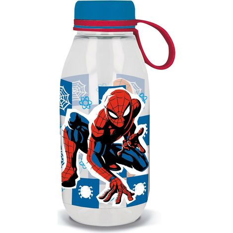 Botella de Agua Spider-Man CZ11360 460 ml Azul Silicona