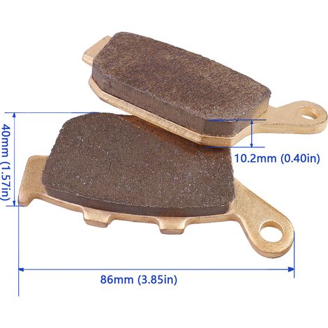 FA140 copper-based sintered disc brake pads for motorcycles are suitable for Honda, Kawasaki, and Daytona.