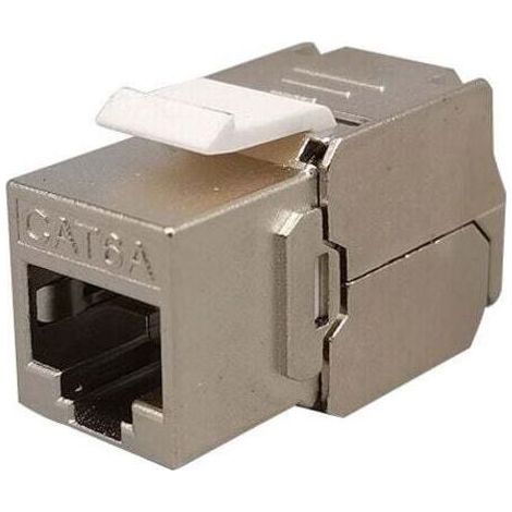 12x Module Keystone CAT 6a Jack - Blindé STP Connecteur RJ45 Installation Snap-In Montage Câble Brut CAT 500Mhz 10GBit/s