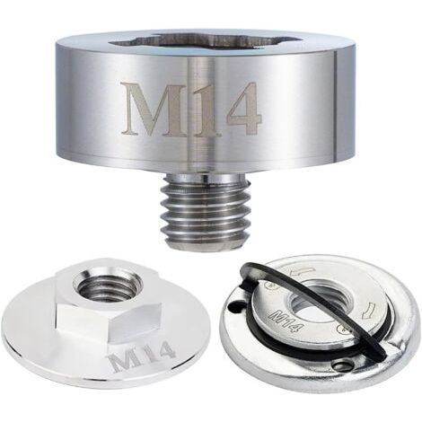 M14 X Kit de conversion de meuleuse avec écrou à bride en acier et adaptateur à libération rapide (1/5)