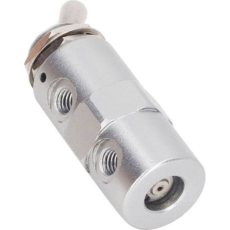 Leichter pneumatischer Kippschalter aus Aluminium mit mechanischem Handtaster M5