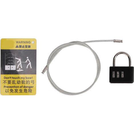 Cadenas de Sécurité à Code pour Arc de Chasse à Poulies et Recurve