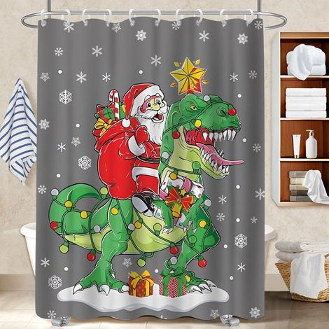 Rideau de douche imperméable en polyester 180x180 antifongique bâche de douche pour créer une ambiance spa (1/5)