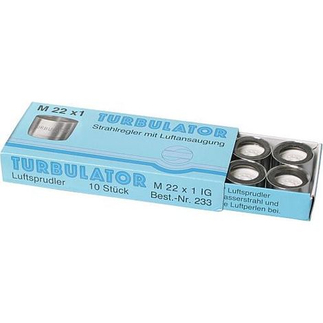 Mousseur avec aspiration d'air M 22 x 1 femelle 10 pcs sans certificat de controle (1/2)