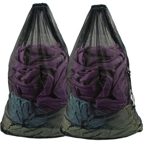 CCYKXA2 Très Grand XXL Sac de Lavage Filets à Linge 70x90CM Filet Linge Machine à Laver,Sacs à Linge avec Fermeture par Cordon pour Chemises(Noir)