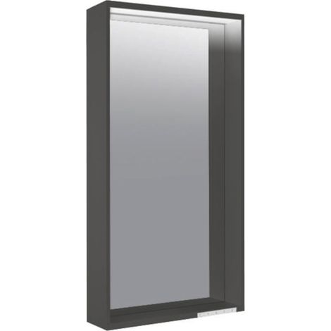 Miroir lumineux X-LINE 460x850x105mm en vulcanite