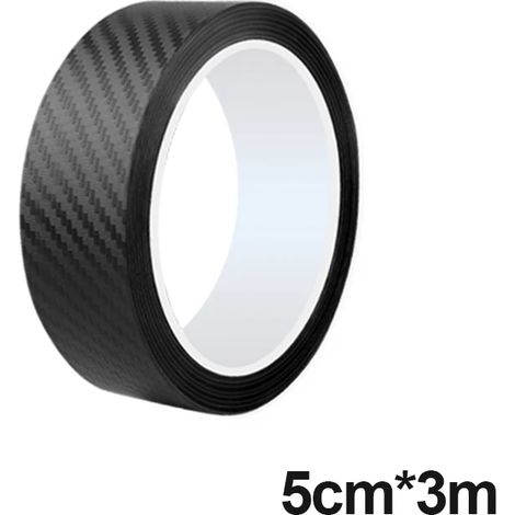 (5 cm x 3 m) Film protecteur de seuil de porte de voiture SEAMETAL en fibre de carbone 3D,anti-rayures et imperméable Protection des bords de seuil de porte de voiture (1/3)