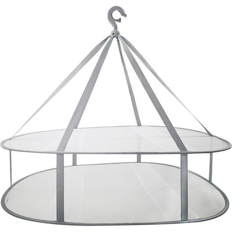 Suspendus séchoir à Pull, Cintre à Maille Pliable à 2 Niveaux pour Chandail, délicat et Maillot de Bain (1/4)