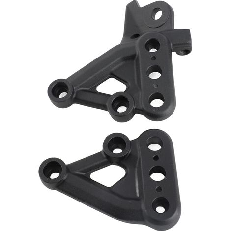Paar linke und rechte Motorrad-Fußrastenhalterungen aus Aluminiumlegierung, Ersatz-Pedalhalterung für Talaria Sting X3 MX3 MX4, schwarz (1/5)