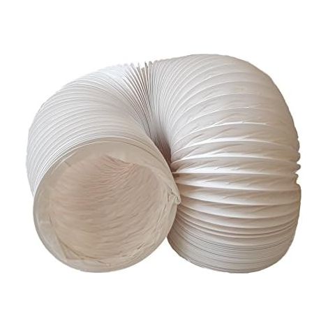 BEBUSINGOTO Manguera flexible de PVC para extracción de aire - 150 mm de diámetro - 6 m de longitud - Para aire acondicionado, secadora y campana extractora (1/5)