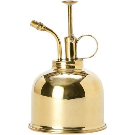 Arrosoir en laiton vintage - SODIAL - Jaune - Arrosage de plante d'intérieur et terrasse (1/4)