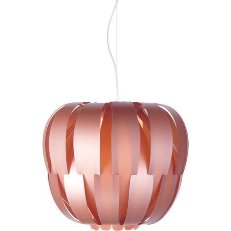 Aufhängung 2 Lichter Rosa Metall in verchromtem Metall Cm. 60 x 54 Std (1/2)