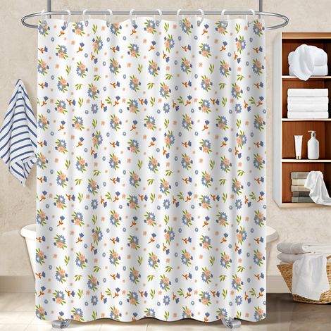 Rideau polyester pour douche 180x180 bordure lestée rideau étanche pour un éveil en douceur le matin (1/5)