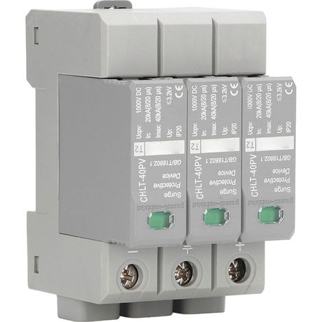 3P Photovoltaik-Überspannungsschutzgerät, hochpräzise und sichere Überspannungsableitervorrichtung, DC 1000 V (1/5)