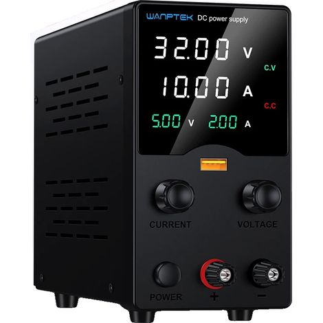 Alimentation électrique DC, tension réglable, fonction de charge USB, GA3010H 32V 10A (1/2)
