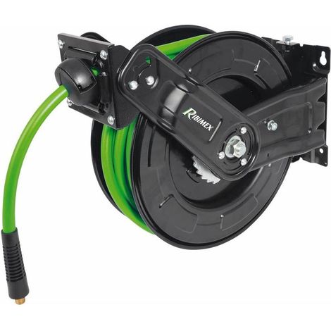 Dévidoir Automatique Tuyau d'Air 15m 9,2x15 mm - Pratique et Durable - Rangement Optimisé - D-Work