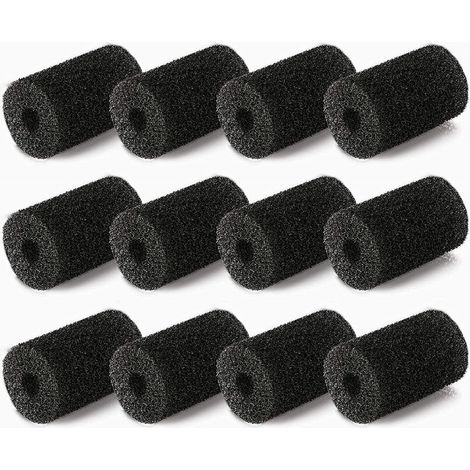 12 pièces de Rechange pour épurateur de Queue Polaris pour Queue de Tuyau de Nettoyeur de Piscine VacSweep  Convient à 180,280,360,380,480,3900 Mousse à l'extrémité du Tuyau
